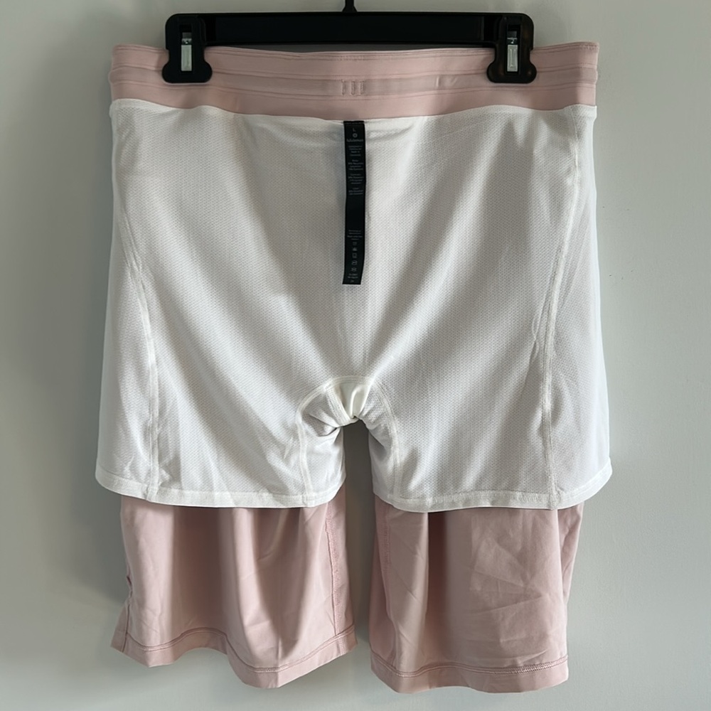 NWT lululemon athletica Mens THE Short 9” Inseam Lined Athletic Shorts Sz L Pink - Picture 4 of 13